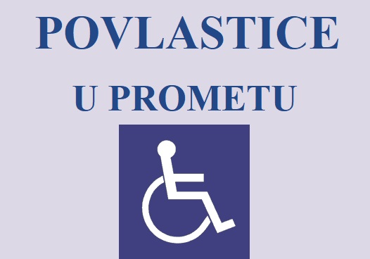 Povlastice u prometu / obavijest za osobe s invaliditetom